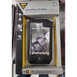 Topeak SmartPhone DryBag: Fits iPhone 4/4S Bicycle handlebar & Stem mount black